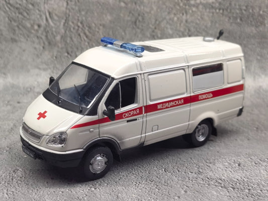 1/43 Scale GAZ-32214 Russian Ambulance Diecast Model Car