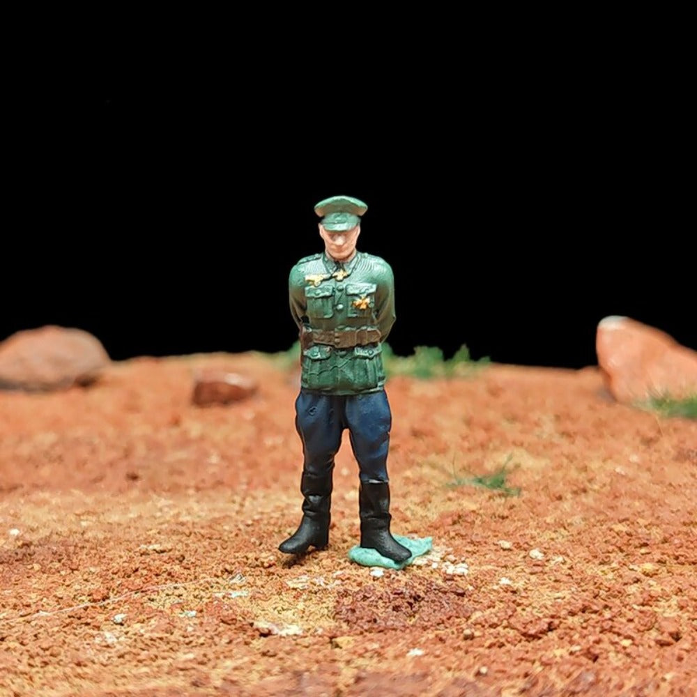1/72 Scale WWII Soldiers Painted Figures Set for Model Dioramas