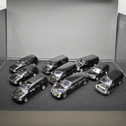 1/64 Scale US Presidential Motorcade 9 Vehicles Set Diecast Model