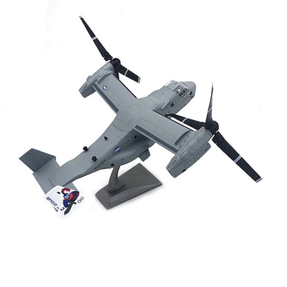 1/72 Scale Bell Boeing V-22 Osprey US Marines Tiltrotor Military Transport Aircraft Diecast Model