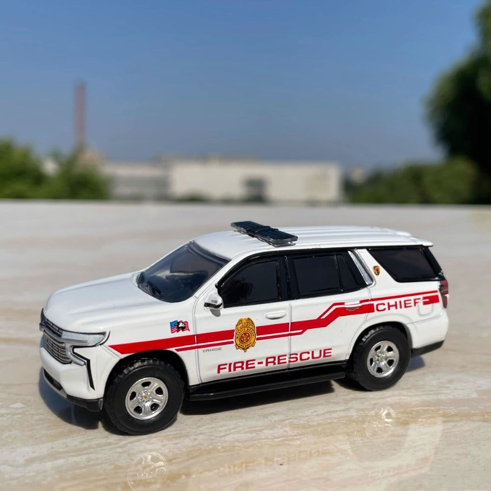 1/64 Scale Chevrolet Tahoe Mastic Beach Fire-Rescue SUV Diecast Model Car