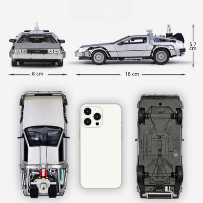 1/24 Scale DMC DeLorean Time Machine Fly Mode Back to the Future II Diecast Model