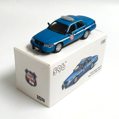1/64 Scale Ford Crown Victoria Wisconsin State Patrol Police Car Diecast Model