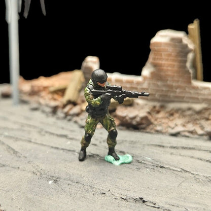 1/72 Scale Russian Special Forces Squad Soldiers Painted Figures for Model Dioramas