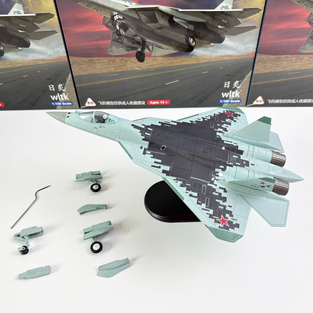 Su-57 Felon Stealth Multirole Fighter 1/100 Scale Diecast Aircraft Model