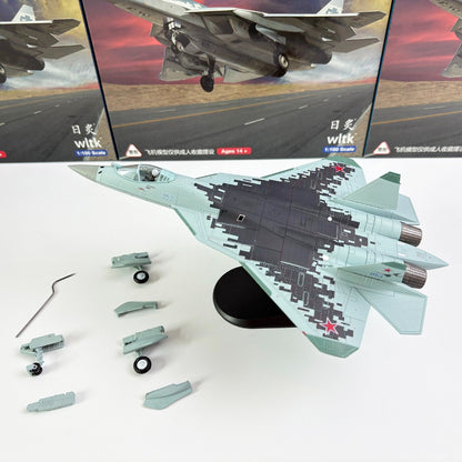 Su-57 Felon Stealth Multirole Fighter 1/100 Scale Diecast Aircraft Model
