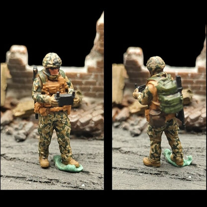1/72 Scale Drone Squad Soldiers Painted Figures for Model Dioramas