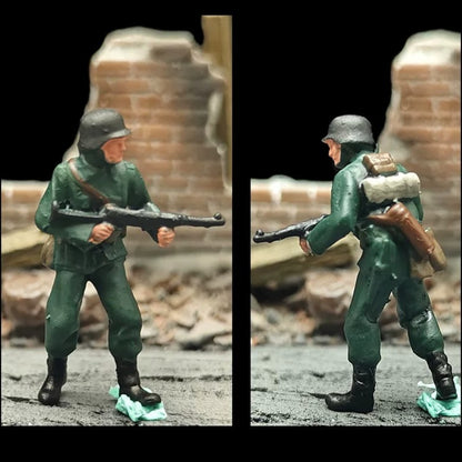 1/72 Scale German Soldiers Painted Figures Set for Model Dioramas
