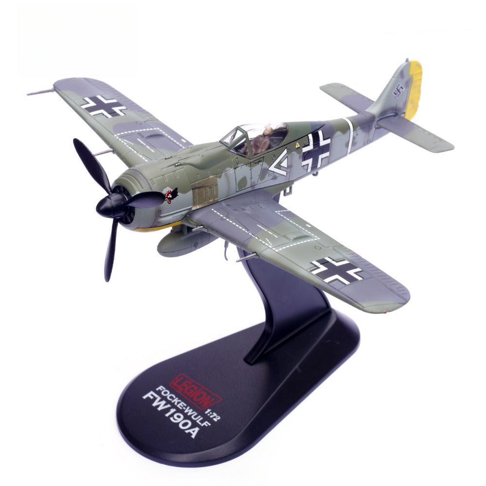 1/72 Scale Focke-Wulf Fw 190 A WWII German Fighter Hans Hahn Diecast Model Aircraft