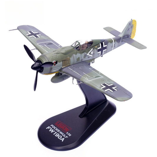 1/72 Scale Focke-Wulf Fw 190 A WWII German Fighter Hans Hahn Diecast Model Aircraft