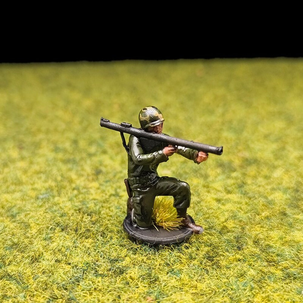 1/72 Scale WWII US Soldiers Painted Figures for Model Dioramas