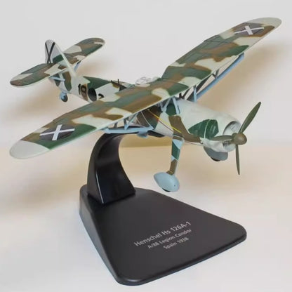 1/72 Scale Henschel Hs 126 German Reconnaissance Observation Aircraft Diecast Model