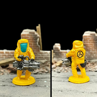 1/72 Scale Biochemical Soldiers Painted Figures for Model Dioramas
