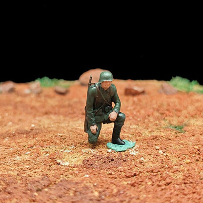 1/72 Scale WWII Soldiers Painted Figures Set for Model Dioramas