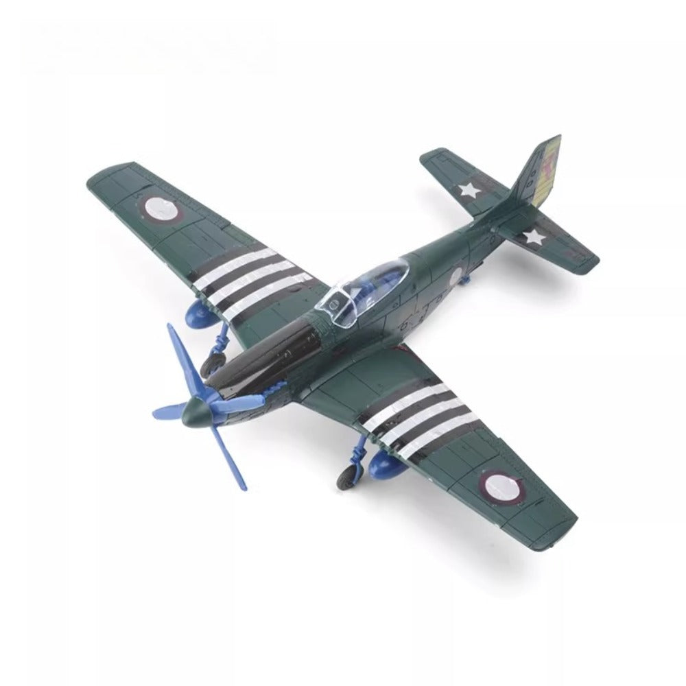 1/48 Scale North American Aviation P-51 Mustang US Fighter Pre-built Plastic Collectible Model Aircraft