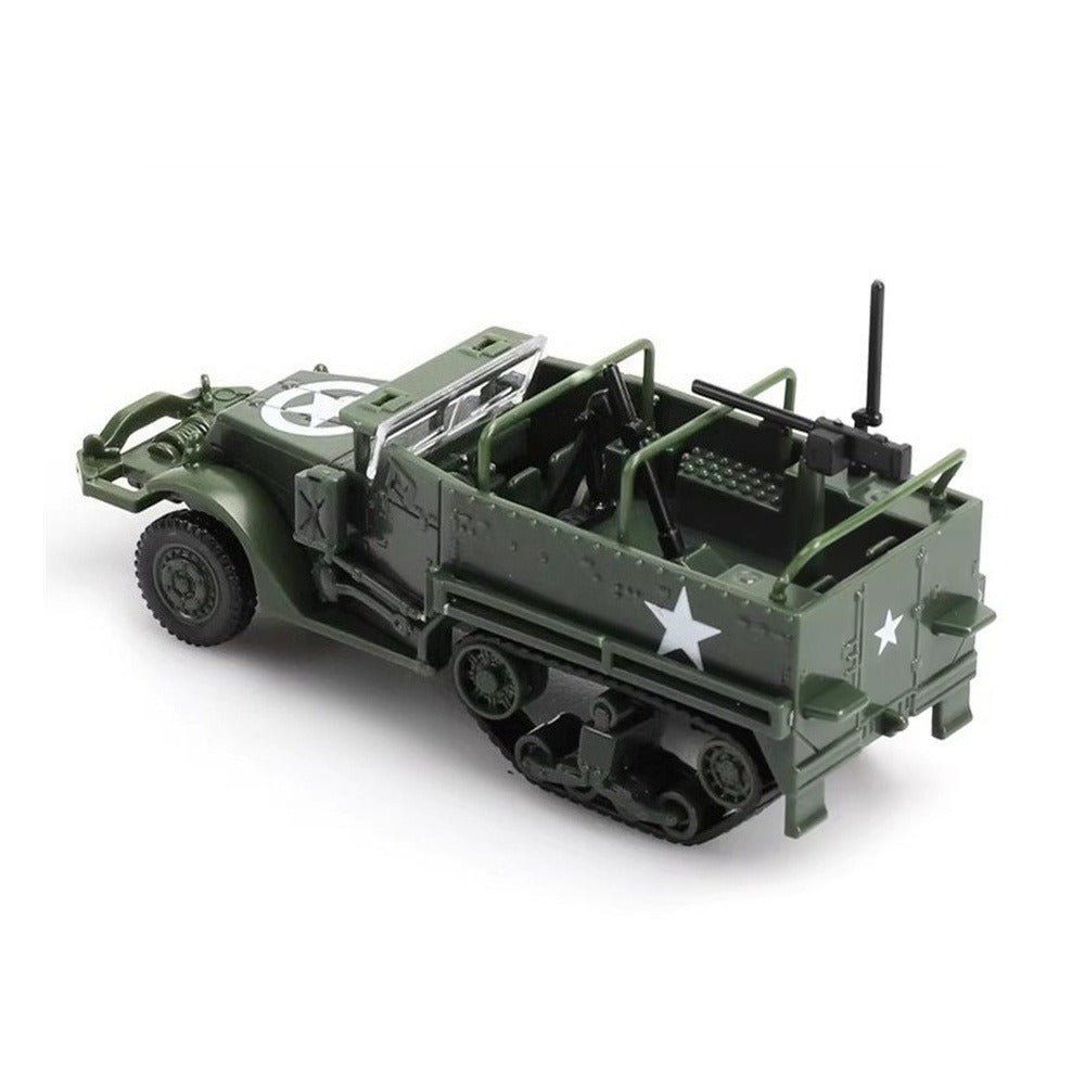 1/72 Scale M3 Half-track US Armored Personnel Carrier Pre-built Plastic Collectible Model