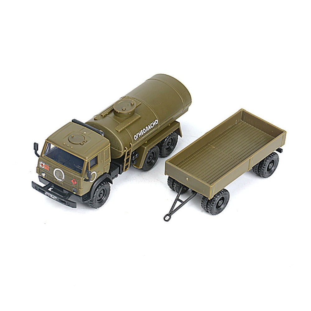 1/72 Scale KamAZ-5350 Mustang Russian Military Truck Pre-built Plastic Collectible Model