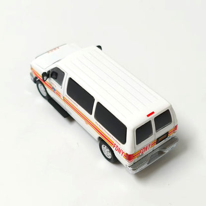 1/64 Scale Ford E-Series E-350 Van New York City Fire Department FDNY Diecast Model