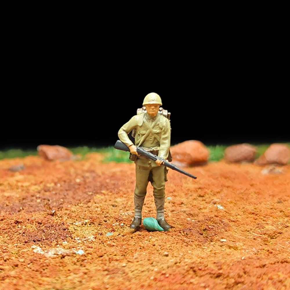 1/72 Scale WWII Soldiers Painted Figures for Model Rescue Dioramas
