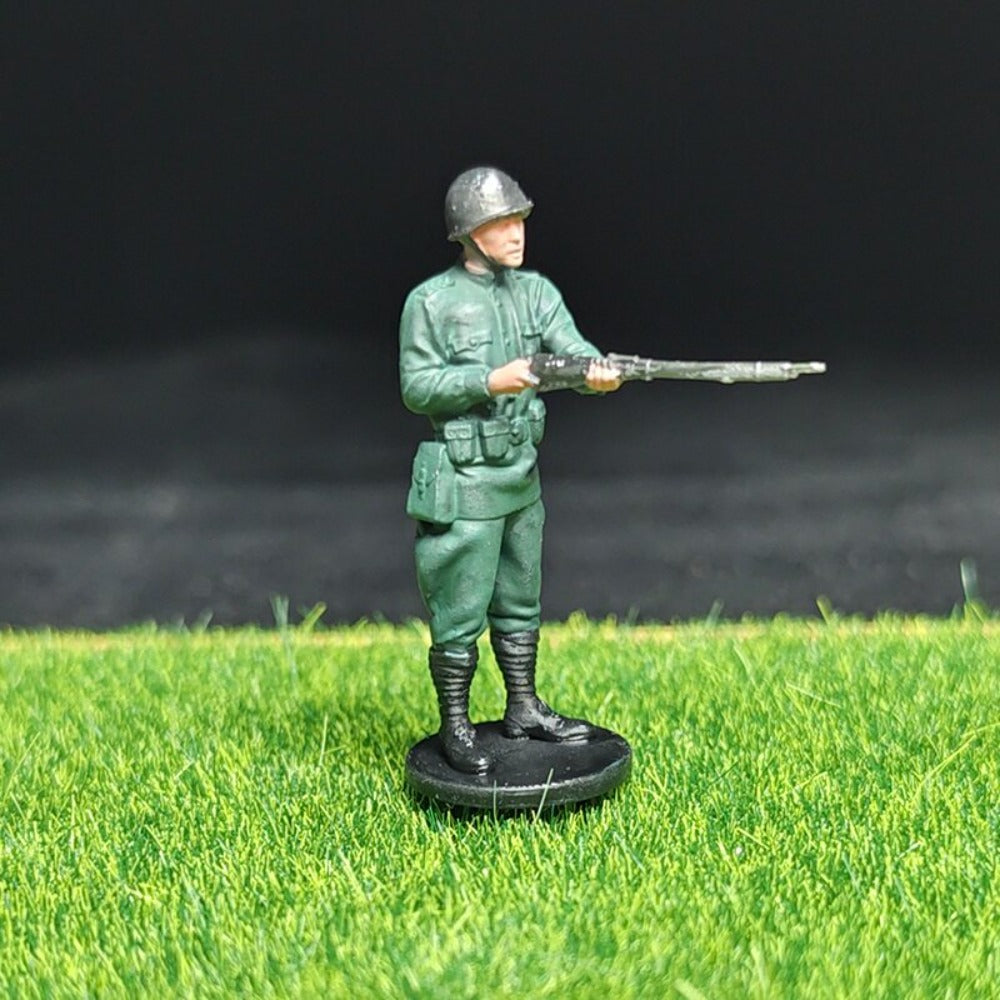 1/72 Scale WWII Soldiers Painted Miniature Figures for Model Dioramas