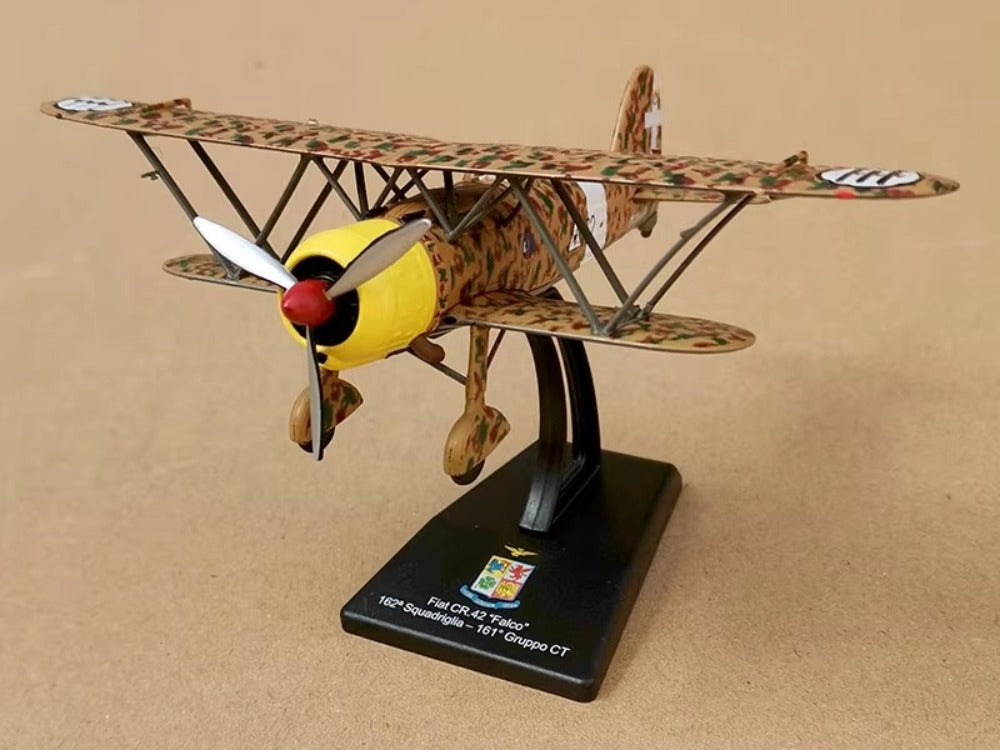 1/72 Scale Fiat CR.42 Falco WWII Italy Sesquiplane Fighter Diecast Model Aircraft