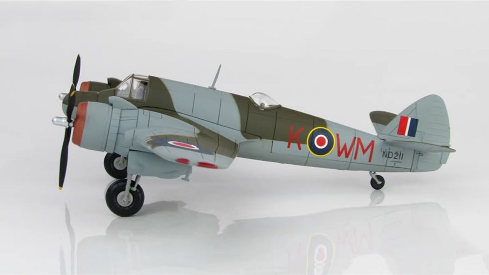 1/72 Scale 1944 Bristol Beaufighter Mk.VIF Night Fighter RAF Fairwood Common Diecast Model Aircraft