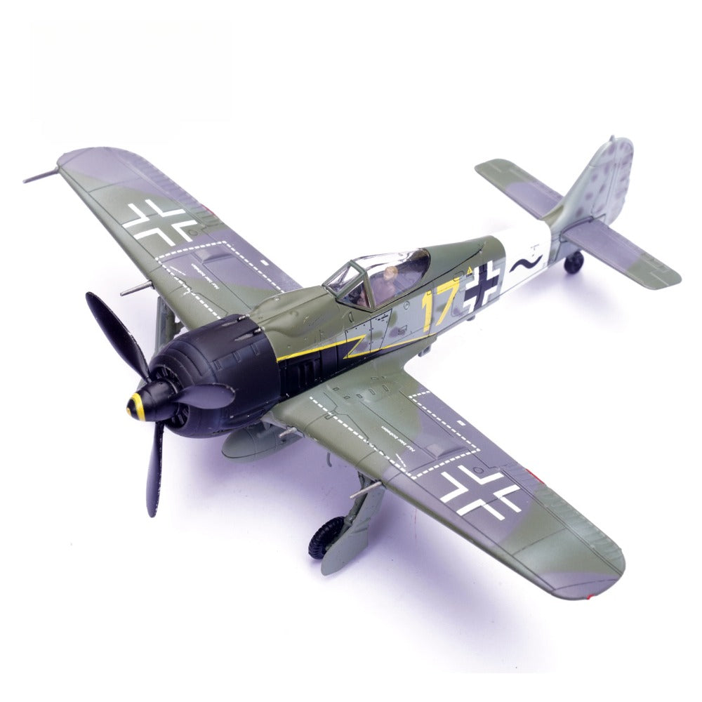 1/72 Scale Focke-Wulf Fw 190 A WWII German Fighter Aircraft 17# Barth Diecast Model