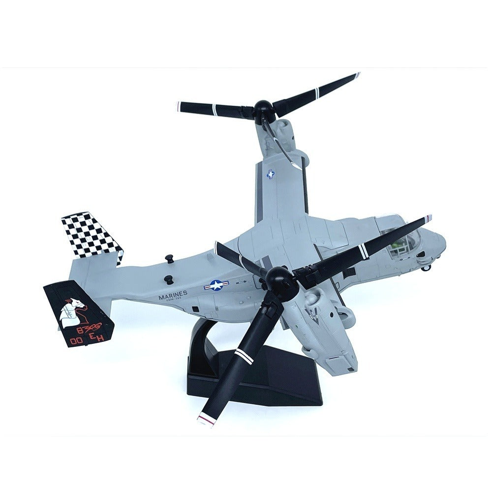 1/72 Scale Bell Boeing V-22 Osprey US Marines Tiltrotor Military Transport Aircraft Diecast Model