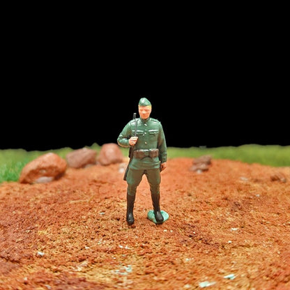 1/72 Scale WWII Soldiers Painted Figurines Set for Model Dioramas