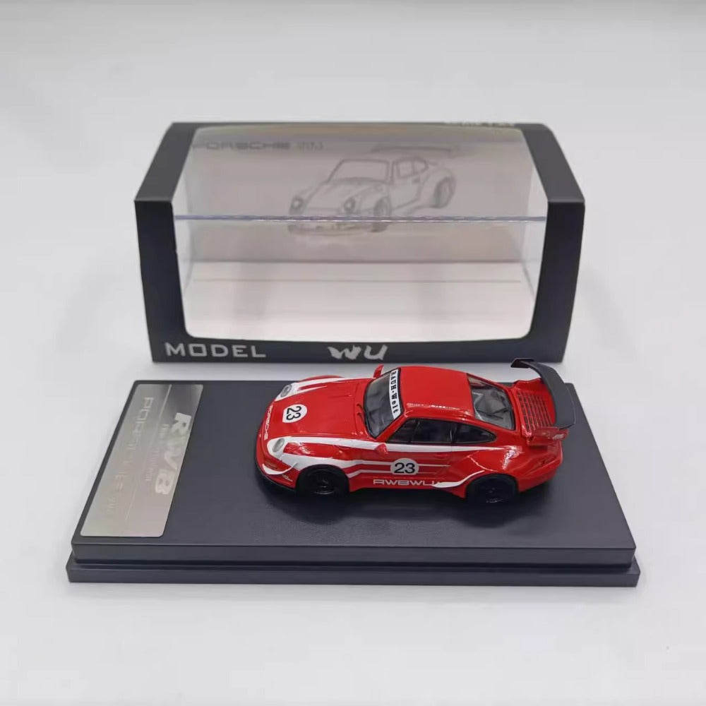1/64 Scale RWB Porsche 911 (993) Sports Car Diecast Model