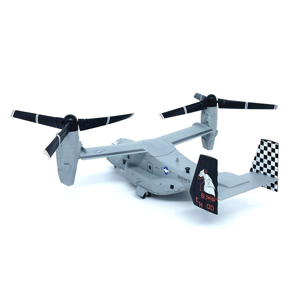 1/72 Scale Bell Boeing V-22 Osprey US Marines Tiltrotor Military Transport Aircraft Diecast Model