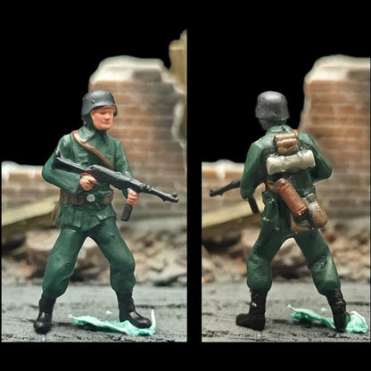 1/72 Scale German Soldiers Painted Figures Set for Model Dioramas