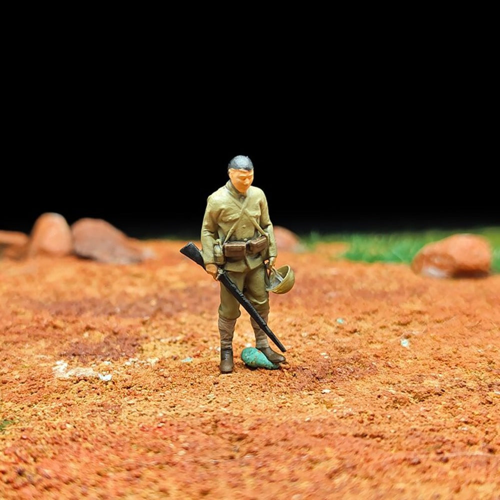 1/72 Scale WWII Soldiers Painted Figures for Model Rescue Dioramas