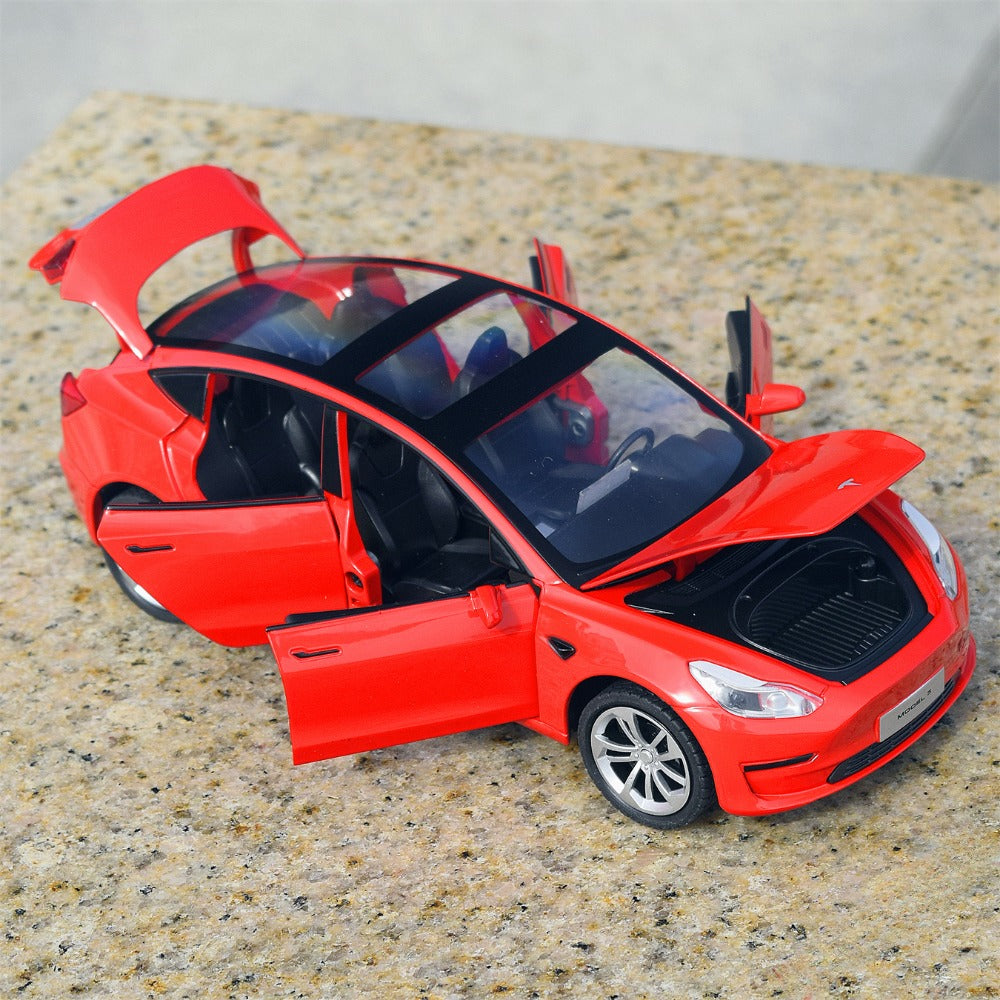 1/24 Scale Tesla Model 3 Electric Car Diecast Model