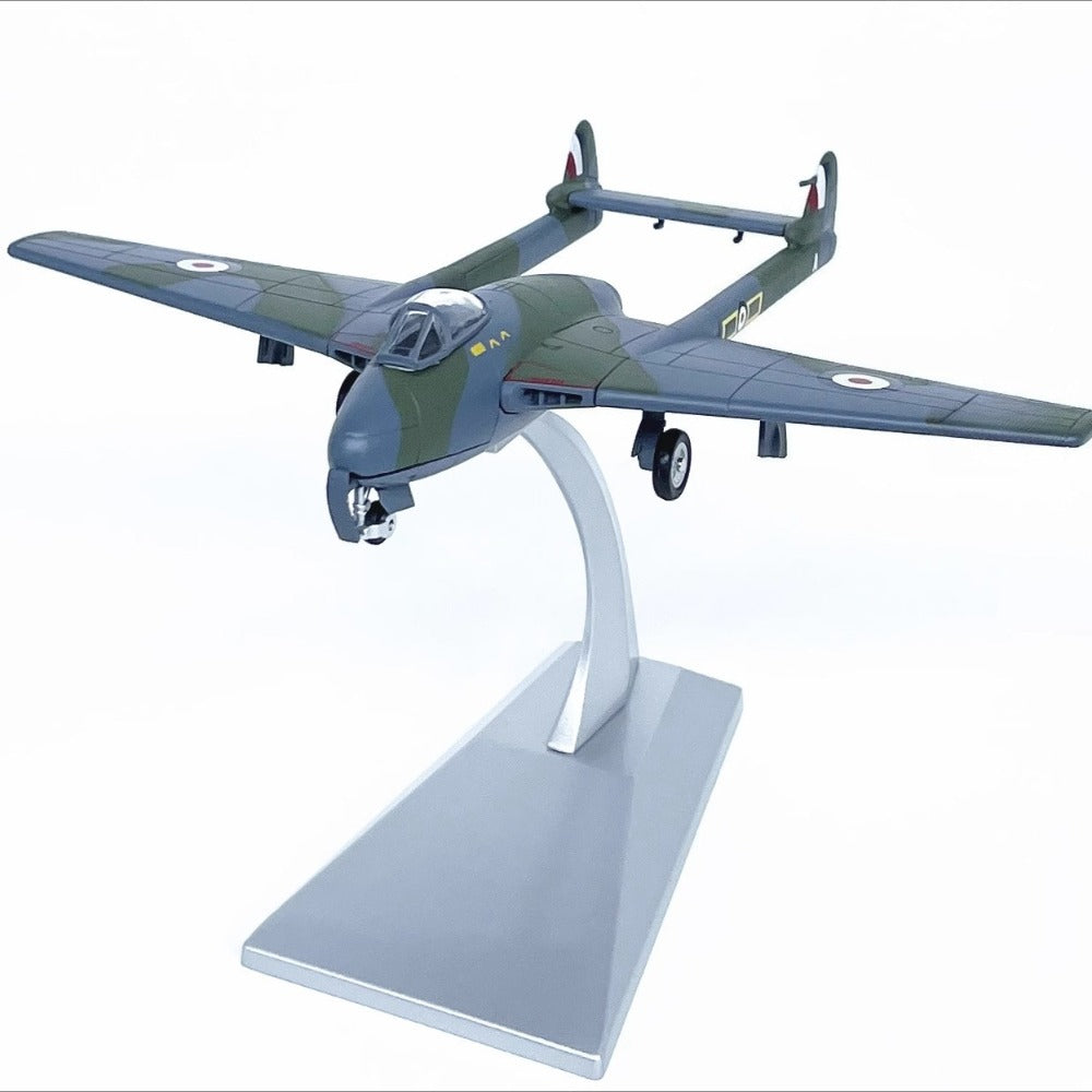 1/72 Scale de Havilland Vampire WWII British Jet Fighter Diecast Model Aircraft