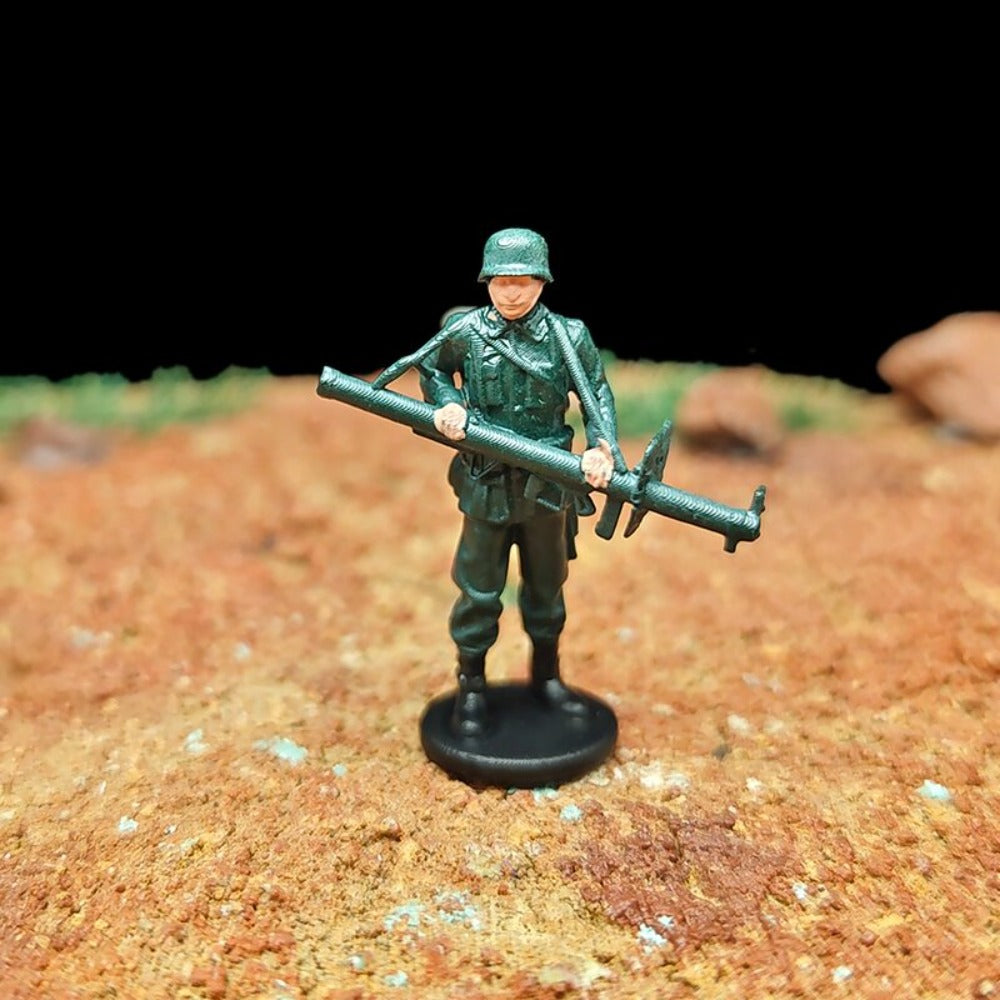 1/72 Scale WWII Army Soldiers Painted Figures Set for Model Dioramas