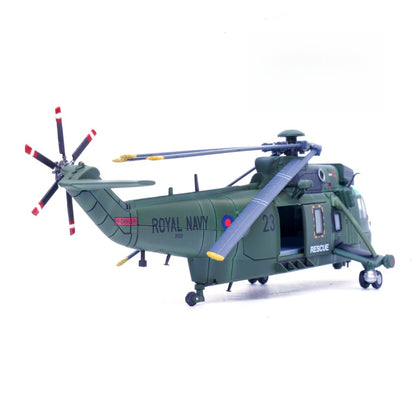 1/72 Scale Westland Sea King HC.4 Royal Navy ZF123 Helicopter Diecast Model Aircraft