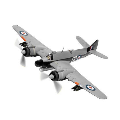 1/72 Scale Bristol Type 156 Beaufighter British Multi-Role Aircraft RAF Operation Firedog Diecast Model