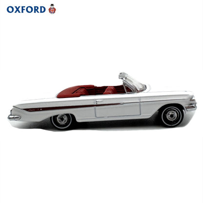 1/87 Scale 1961 Chevrolet Impala Convertible Diecast Model Car