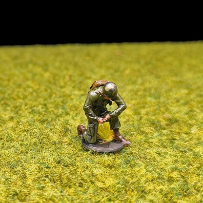 1/72 Scale WWII US Soldiers Painted Figures for Model Dioramas