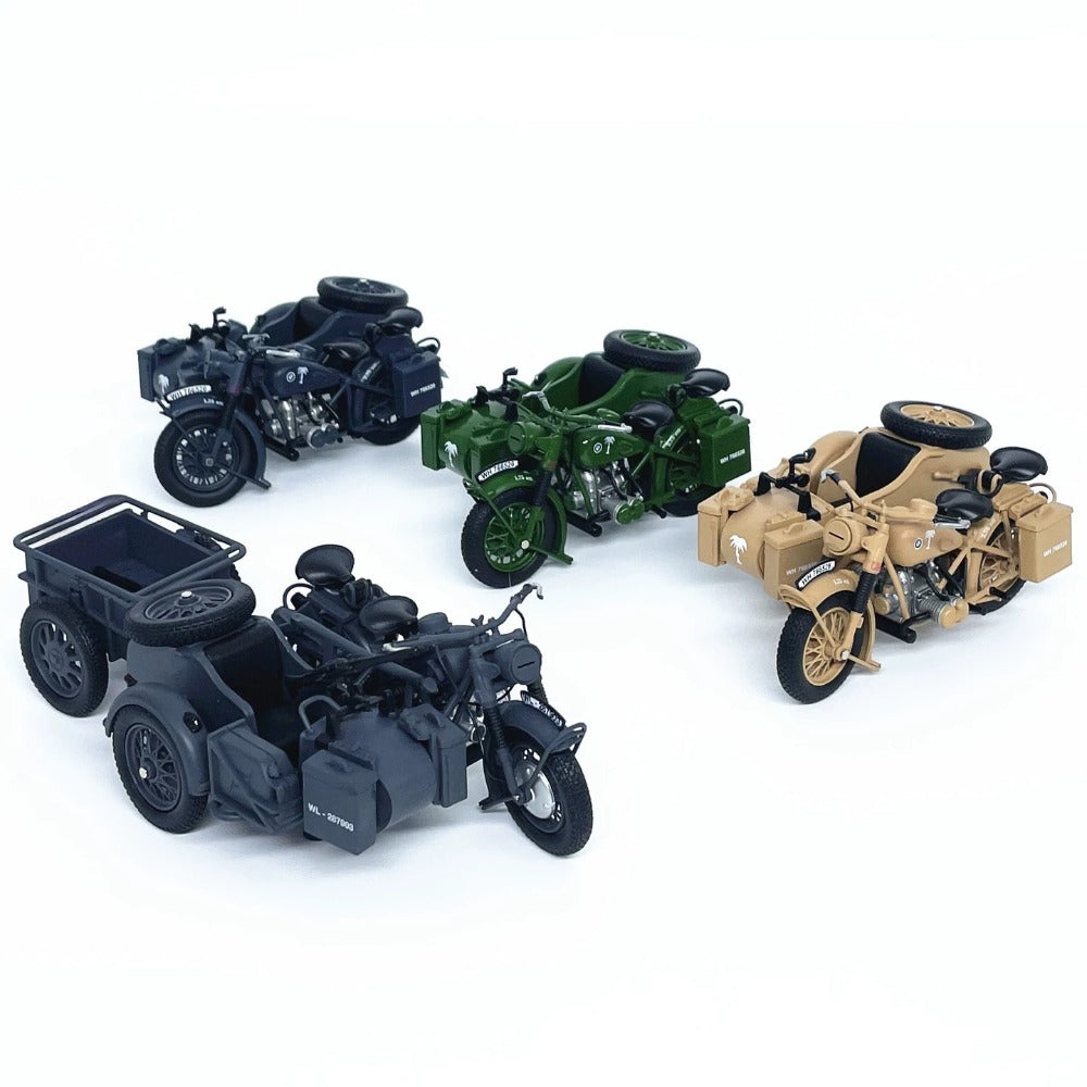 1/24 Scale BMW R75 Motorcycle & Sidecar Diecast Model