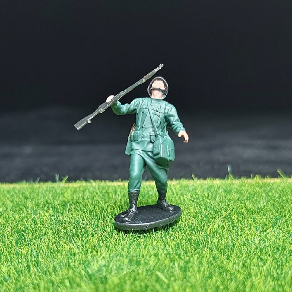 1/72 Scale WWII Soldiers Painted Miniature Figures for Model Dioramas