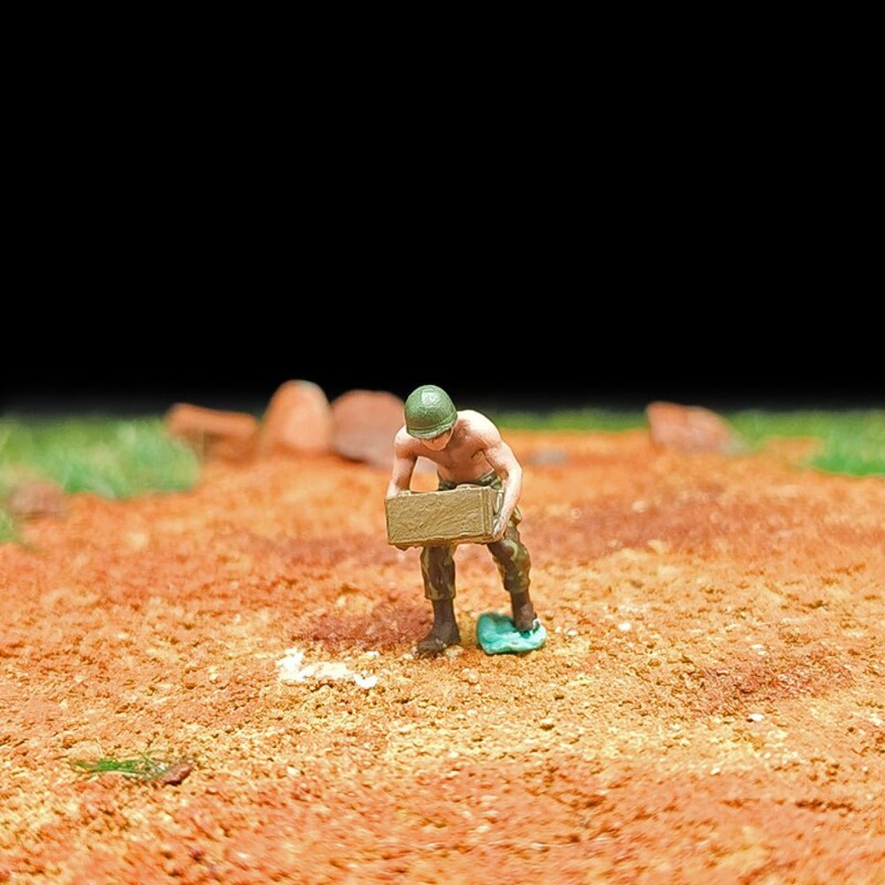 1/72 Scale Vietnam War Soldiers Painted Figures for Model Dioramas