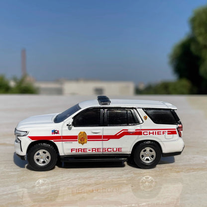1/64 Scale Chevrolet Tahoe Mastic Beach Fire-Rescue SUV Diecast Model Car