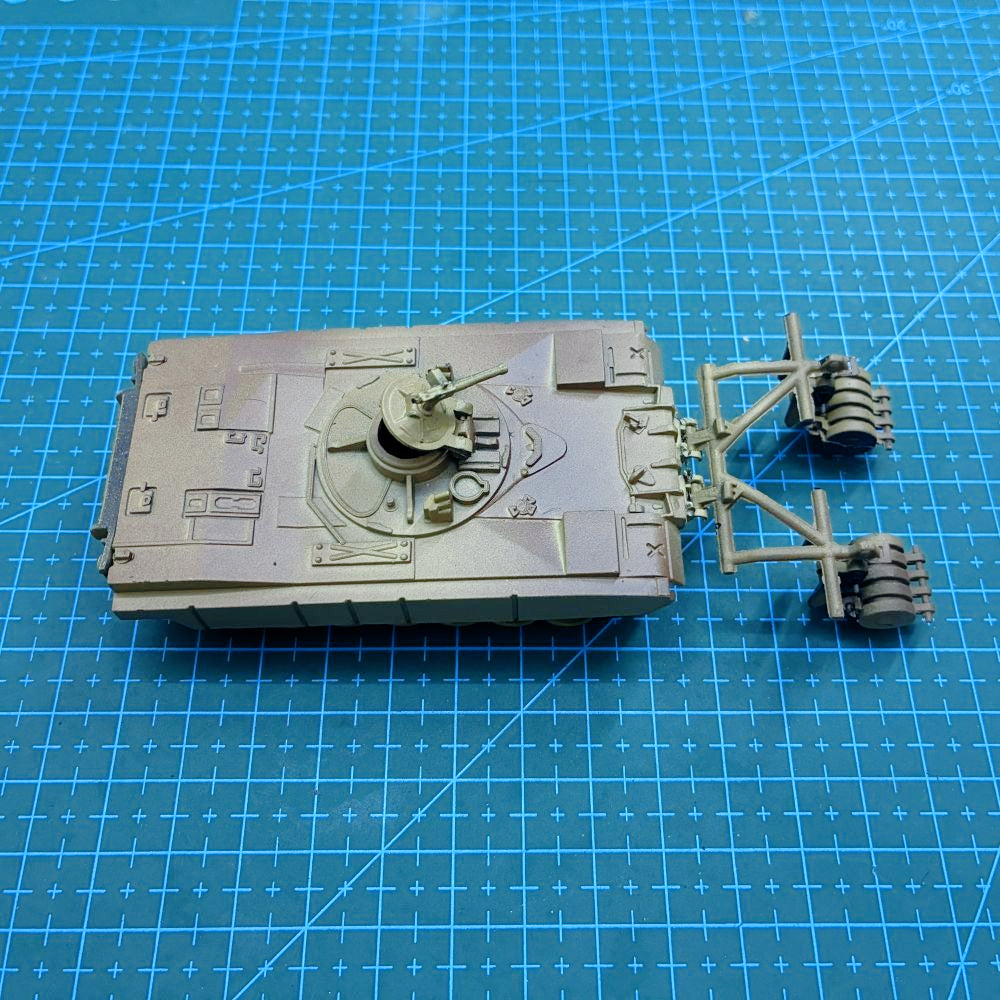 1/72 Scale M1 Panther II Mine-Clearing Vehicle Pre-built Plastic Collectible Model