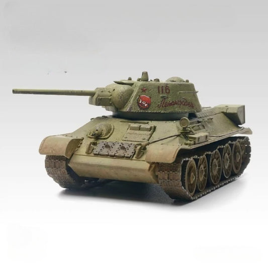 1/72 Scale T-34/76 WWII Soviet Medium Tank Pre-built Plastic Collectible Model