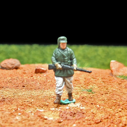 1/72 Scale Army Soldiers Painted Figures Set for Model Dioramas