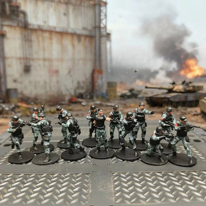 1/72 Scale Special Force Soldiers Painted Figures for Model Dioramas