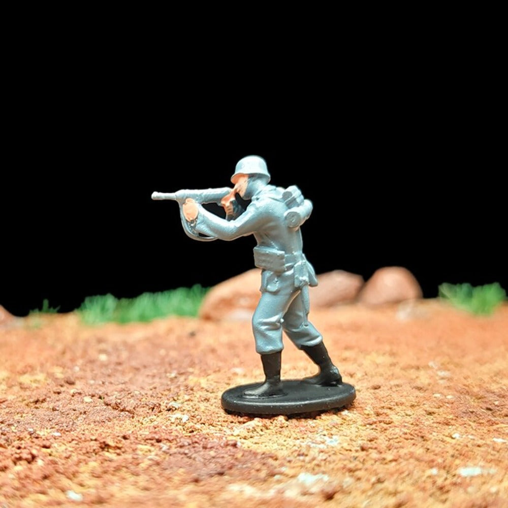 1/72 Scale WWII German Army Soldiers Painted Figures for Model Dioramas