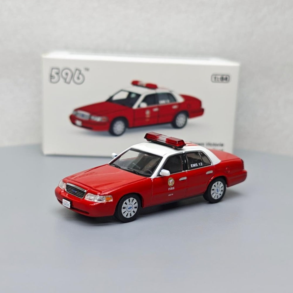1/64 Scale Ford Crown Victoria LA Fire Department Diecast Model Car